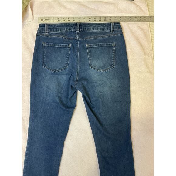 d.jeans Women’s Skinny Jeans Medium Wash Stretch Denim Size 12 - Picture 2 of 7